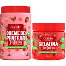 Kit Dabelle Jujuba Morango Creme de Pentear 1Kg + Gelatina 500g