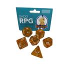Kit Dados RPG - C/6 Unidades Cor Laranja - Ludens Spirit