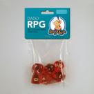Kit Dados RPG - C/6 Unidades Cor Vermelho - Ludens Spirit