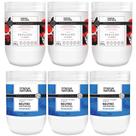 Kit Dagua Natural 3 Potes Creme Massagem Neutro 650g + 3 Potes Creme Pimenta Negra 650g