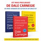Kit Dale Carnegie 3 Livros Mais Vendidos do Autor Comunicação, Influência e Vida Sem Preocupações
