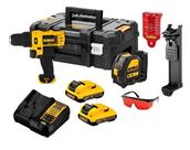 Kit Dcd716 + Nivel Dce088 12v + 2 Baterias 2ah + Caixa Tstak