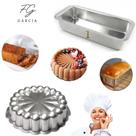 Kit de 1 Forma Charlotte Decorada Gomada + 1 Forma Para Bolo Inglês Pão Bolo Cuca N. 1