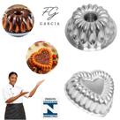 Kit De 1 Forma Coração Gomado Ballerine + 1 Forma Suíça Gota Para Bolo Bundt