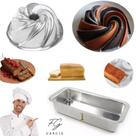 Kit De 1 Forma Vulcão Para Bolo Nórdico Nordic Cake + 1 Forma Para Bolo Inglês Pão Bolo N. 1