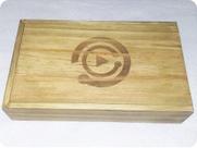 Kit de 10 Caixas para Fotos 15x21cm Estilo Penal em Pinus