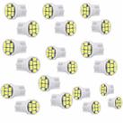 Kit De 10 Par Lâmpadas Led T10 5w Pingo 8 Leds 12v 1w Farol