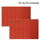 Kit de 10 Pastas Apresentaçao A4 - Opaca - Vermelho