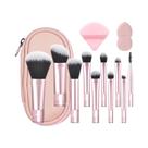 Kit de 10 Pincel de Maquiagem Mini Portátil - Ideal para Viagem
