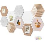 Kit de 10 placas de cortiça hexagonais Vorplick 30 cm com alfinetes