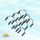 Kit de 10 Travas para Placa Aquecedor Solar Modelo Teksol - Marca KS Aquecedores