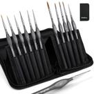 Kit de 11 Pincéis de Detalhe Nicpro Kolinsky Sable