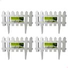 Kit de 12 Cercas Decorativas Inglesas Para Jardim Branca de Plástico Cerquinhas 1004 Kit de 12 Cercas Decorativas Inglesas Para Jardim Branca de Plástico Cerquinhas 1004