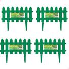 Kit de 12 Cercas Decorativas Inglesas Para Jardim Verde de Plástico Cerquinhas 1030C Kit de 12 Cercas Decorativas Inglesas Para Jardim Verde de Plástico Cerquinhas 1030C