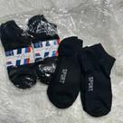 Kit de 12 Pares de Meias Curtas Unissex - Preta