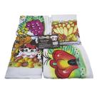 Kit de 12 Peças de Pano de Copa Estampado 100% Algodão 45x80cm Realce Premium - Sultan