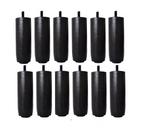 Kit de 12 Pés Para Cama Box ou Baú Queen King 12 cm de Altura TDC Madeira Maciça