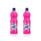 Kit de 2 Alvejantes Tira manchas Sem Cloro Tuff Start 1 Litro para roupas brancas e coloridas