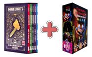 Kit de 2 Boxes Minecraft A Coleção Definitiva de Guias e Pavores de Fazbear 9 Livros Mojang Ab e Scott Cawthon Literatura Gamer Texto em Português