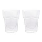Kit de 2 Copos Para Café Vidro Parede Dupla Resistente 100ml