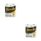 Kit de 2 Pacotes de Papel Toalha Snob para cozinha com 2 rolos