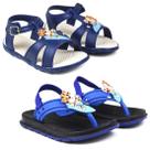 Kit de 2 Pares de Sandália Infantil Masculina Confortável para Meninos