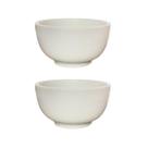 Kit de 2 Tigelas de Porcelana Branca - 600ml
