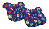 Kit De 2 Travesseiro Anatômico Pra Bebe Urso Azul Estampado