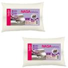 Kit de 2 Travesseiros Viscoelástico Nasa Cervical