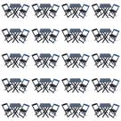 Kit de 20 Conjuntos de Mesa Dobrável 60x60 com 2 Cadeiras Preto - Tarimatã