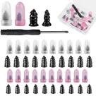 Kit de 20 pregos de borracha para reparo de pneus, reparo rápido e autônomo Kit de 20 pregos de borracha para reparo de pneus, reparo rápido e autônomo