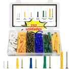 Kit De 232 Peças De Buchas Plásticas Auto-perfurantes Para Drywall Com Parafusos E Parafusos De Kit De 232 Peças De Buchas Plásticas Auto-perfurantes Para Drywall Com Parafusos E Parafusos De