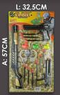 Kit de 3 arminhas lança dardos armas de brinquedo