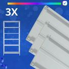 Kit de 3 bandejas 0,40x0,91 linha leve