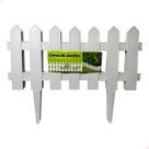 Kit de 3 Cercas Decorativas Inglesas Para Jardim Branca de Plástico Cerquinhas