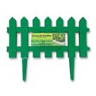 Kit de 3 Cercas Decorativas Inglesas Para Jardim Verde de Plástico Cerquinhas