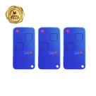 Kit de 3 Controle Remoto Rossi NTX RC Rolling 433mhz para Motor de Portão - AZUL