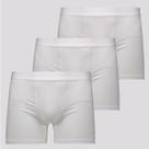 Kit de 3 Cuecas Boxer Lupo Elastic Soft Branca