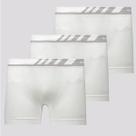 Kit de 3 Cuecas Boxer Lupo Especial Microfibra Branca