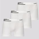 Kit de 3 Cuecas Boxer Lupo Fiber Branca
