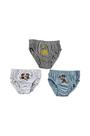 Kit de 3 Cuecas Infantis Mickey Mouse Lupo - 100% Algodão Kit de 3 Cuecas Infantis Mickey Mouse Lupo - 100% Algodão