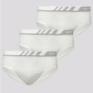 Kit de 3 Cuecas Slip Lupo Microfibra Branca