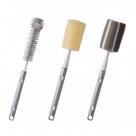 Kit de 3 Escovas para Copos FlyingHuo com Cabo Extensível, Nylon e Esponja Kit de 3 Escovas para Copos FlyingHuo com Cabo Extensível, Nylon e Esponja