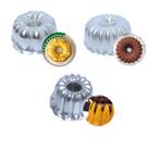 Kit de 3 Formas Suiças Decoradas M 18cmx7,5cm (ALUM)