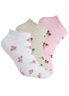 Kit de 3 pares de meias soquete feminina Kit de 3 pares de meias soquete feminina