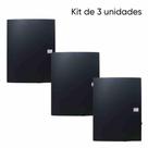 Kit de 3 Pastas Apresentaçao 8 Divisoes A5-Square-Opaca Kit de 3 Pastas Apresentaçao 8 Divisoes A5-Square-Opaca