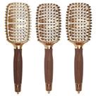 Kit de 3 peças para escova de cabelo Olivia Garden NanoThermic Flex