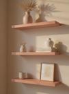 Kit de 3 Prateleiras 60cm Mdf Rosa - On Móveis Kit de 3 Prateleiras 60cm Mdf Rosa - On Móveis