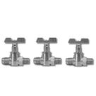 Kit de 3 Registro Fogão Industrial Baixa Pressão Zincado Kit de 3 Registro Fogão Industrial Baixa Pressão Zincado
