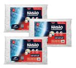 Kit de 3 Travesseiros NASA Dupla Face com Massagem